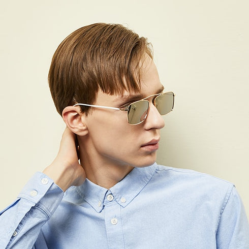 Fashion Square Metal Men's Sunglasses Toledo